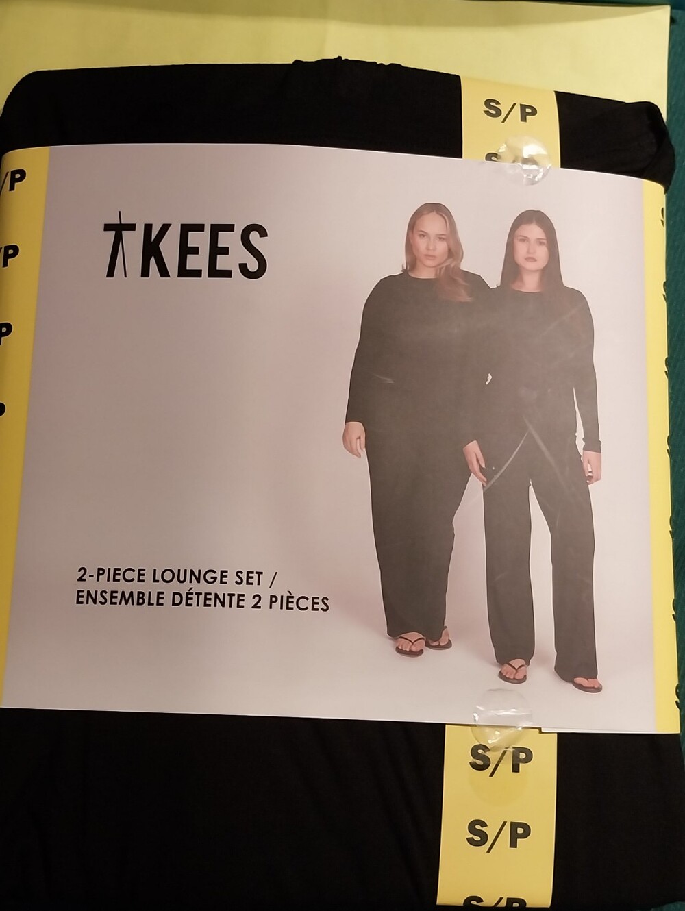 🎈NWT TKEES Women's Black 2-Piece Lounge Set